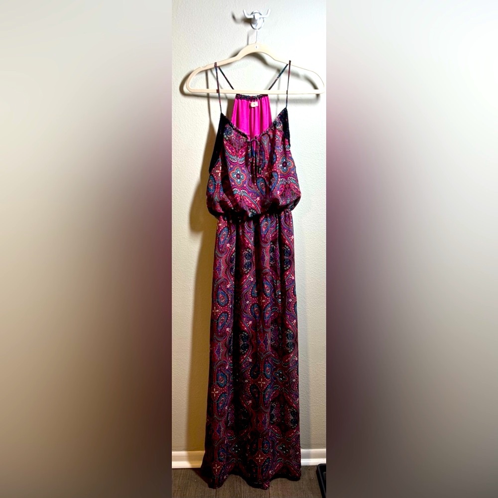 Purple Maxi Sundress with Spaghetti Straps Sz Large $40